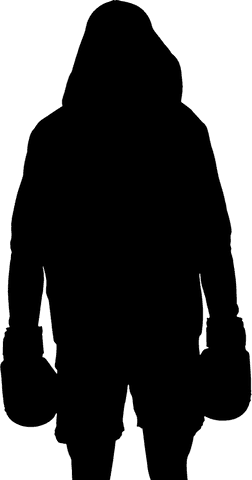 transparent background silhouette of male boxer in fighting pose - Download Free Stock Videos Pikwizard.com