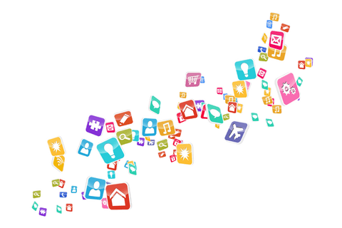 Colorful Floating Social Media Icons on Transparent Background - Download Free Stock Videos Pikwizard.com