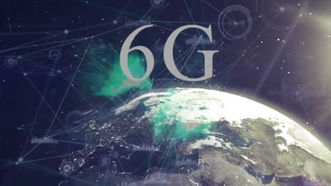 6G Connectivity Concept with Digital Globe and Network Visualization
