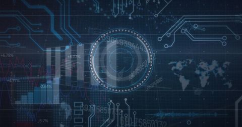 Digital Data Processing and Global Security Concept - Download Free Stock Images Pikwizard.com