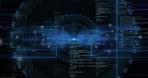 Glowing Circuitry and Futuristic Virtual Interface