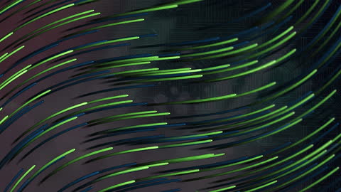 Abstract Colorful Tech Lines on Digital Background