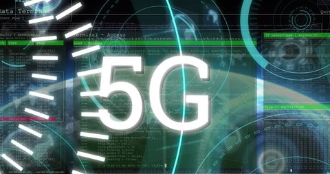 Futuristic 5G Technology Networking and Data Processing - Download Free Stock Images Pikwizard.com