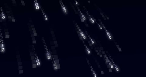 Binary Code Streaming Through Digital Space - Download Free Stock Images Pikwizard.com
