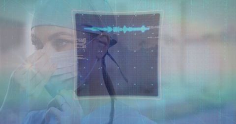 Futuristic Medical Technology with Female Surgeon