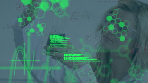 Tech Innovations in Biological Science, Female Scientist Analyzing Data