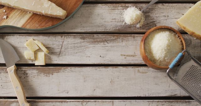 Parmesan Cheese on Wooden Table with Cheese Grater - Download Free Stock Images Pikwizard.com