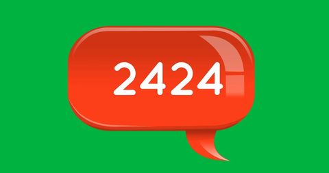 Increasing Numbers Concept Bubble on Green