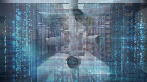 Digital Surveillance and Data Protection Concept