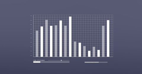 Financial Data Processing Bar Graph on Minimalist Background - Download Free Stock Images Pikwizard.com