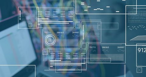 Digital Data Processing with High-Tech Interface - Download Free Stock Images Pikwizard.com