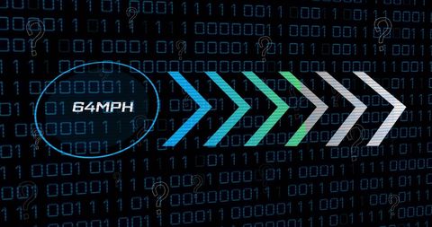Internet Speed with Arrows and Binary Code - Download Free Stock Images Pikwizard.com