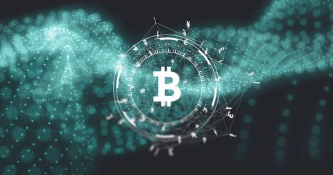 abstract digital bitcoin futuristic network representation - Download Free Stock Images Pikwizard.com