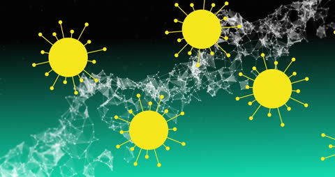 Abstract Representation of Covid-19 Cells and DNA Strand Concept