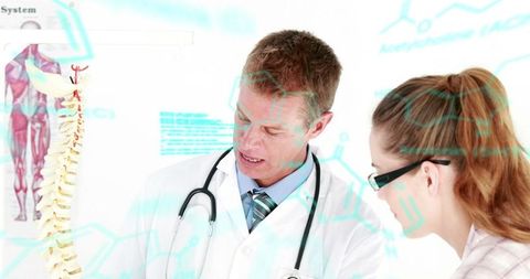 Healthcare Innovation with Data-Driven Analysis Overlay - Download Free Stock Images Pikwizard.com