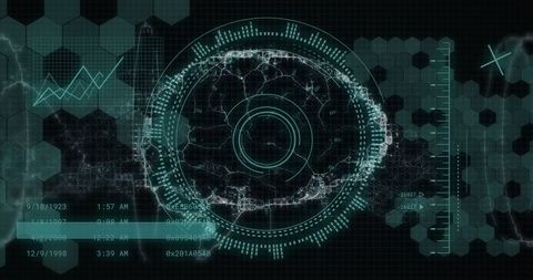 Futuristic Digital Interface Display with Data Analytics - Download Free Stock Images Pikwizard.com