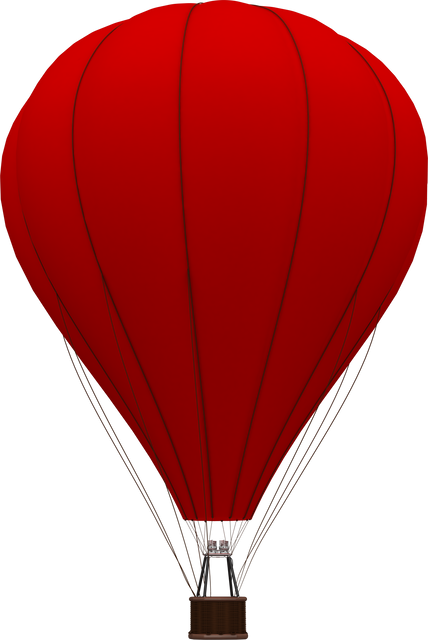 Red Passenger Hot Air Balloon Vector Illustration on Transparent Background - Download Free Stock Videos Pikwizard.com