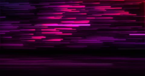 Vibrant Pink and Purple Neon Light Trails on Black Background