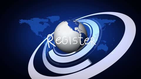 Register Concept with Globe Against World Map