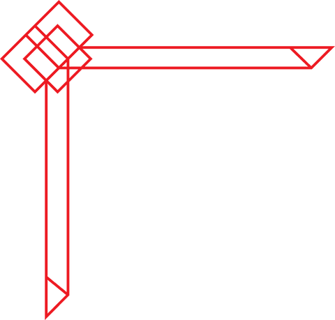 geometric red corner design on transparent background - Download Free Stock Videos Pikwizard.com