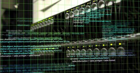 Digital Data Flow in Modern Server Room Matrix Interface - Download Free Stock Images Pikwizard.com