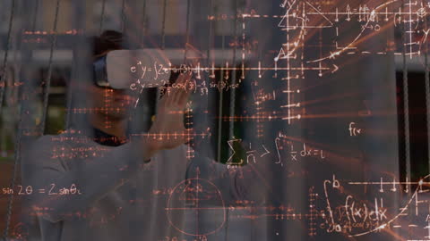 Creative Exploration with VR Headset and Mathematical Equations