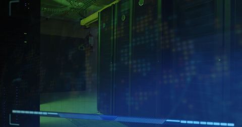 Futuristic Digital Data Processing Center with Server Racks - Download Free Stock Images Pikwizard.com