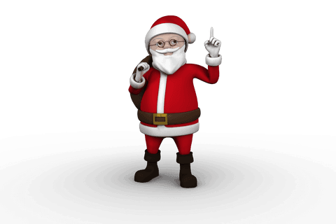 Traditional Santa Claus Illustration on Transparent Background