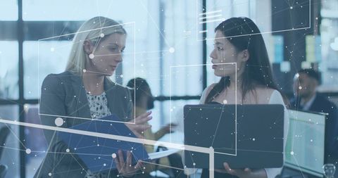 Business Professionals Discussing Modern Data Strategies