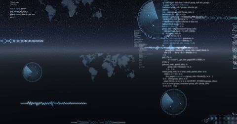 Futuristic Global Data Visualizations in a Digital Interface - Download Free Stock Images Pikwizard.com