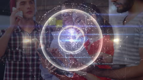 Digital Network Overlay on Office Collaboration Setting