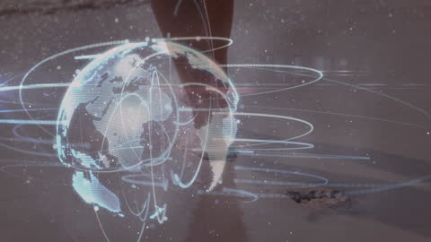 Global Technology Connections Network with Digital Globe