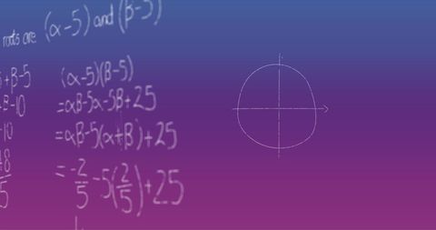 Abstract Mathematics Formulas on Gradient Background - Download Free Stock Images Pikwizard.com