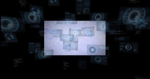 Abstract Digital Scope on Equations in Virtual Environment - Download Free Stock Images Pikwizard.com
