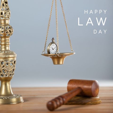 law day celebration with gavel and justice scale - Download Free Stock Templates Pikwizard.com