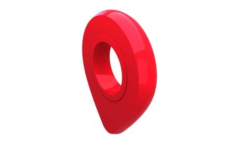 Red Transparent Navigation Marker with 3D Effect - Download Free Stock Videos Pikwizard.com
