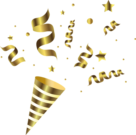 Golden Confetti Explosion on Transparent Background, Celebration Decoration - Download Free Stock Videos Pikwizard.com