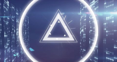 Futuristic Abstract Technology Shapes and Lights