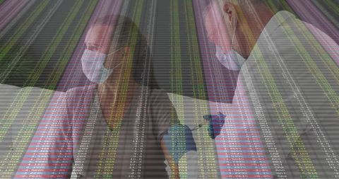 Healthcare Professional Administering Vaccine with Data Overlay