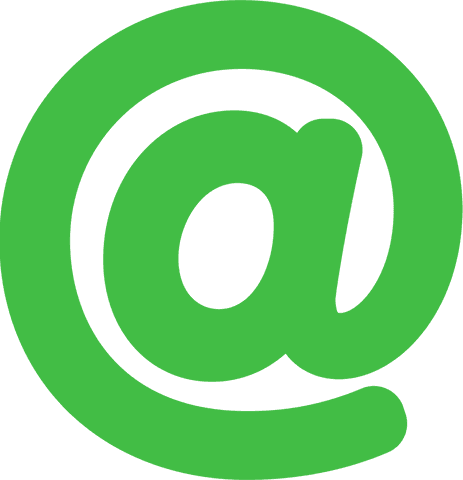 large green at symbol on transparent background representing digital communication - Download Free Stock Videos Pikwizard.com