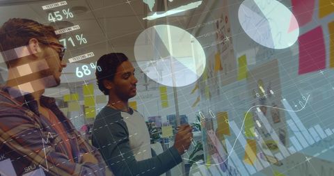 Diverse Team Collaboration with Data Analytics Visualization