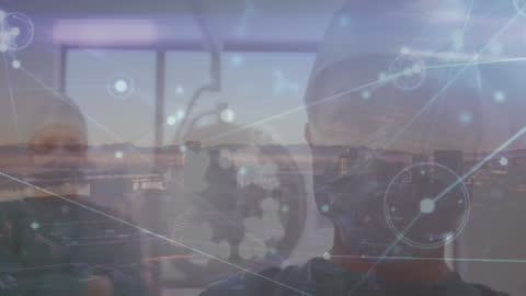 Digital Networks Interface Technology Concept