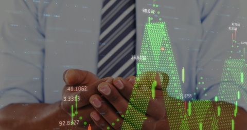 Businessman Analyzing Digital Financial Market Data Overlay - Download Free Stock Images Pikwizard.com