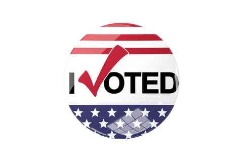 i voted badge with usa flag on transparent background - Download Free Stock Videos Pikwizard.com