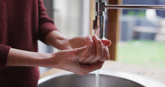 Individual Washing Hands Under Running Water for Hygiene - Download Free Stock Images Pikwizard.com