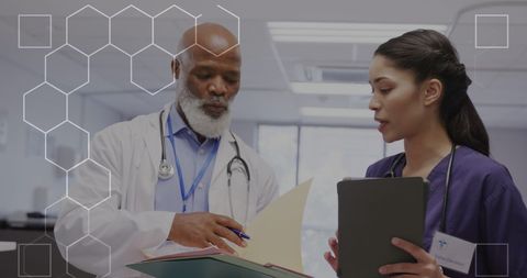 Doctors Discussing Healthcare Innovation with Digital Interface - Download Free Stock Images Pikwizard.com