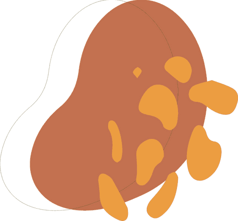 abstract design with rust blob and mustard drops on transparent background - Download Free Stock Videos Pikwizard.com
