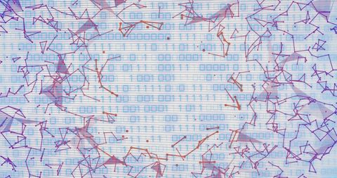 Digital Network over Data Patterns in Hi-Tech Style - Download Free Stock Images Pikwizard.com