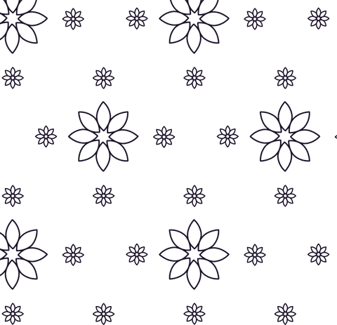 Seamless Black Floral Pattern on Transparent Vector Design - Download Free Stock Videos Pikwizard.com