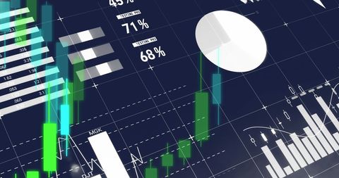 Futuristic Digital Financial Data Display Interface - Download Free Stock Images Pikwizard.com